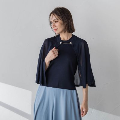 ＜Viaggio Blu (Women)＞ＬＵＣＩＮＤＡケープアンサンブル≪手洗い可能≫