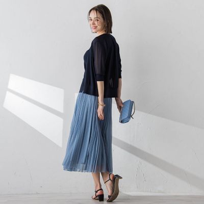 ＬＵＣＩＮＤＡ５分袖カーディガン≪手洗い可能≫