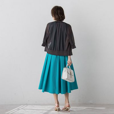 ＬＵＣＩＮＤＡ５分袖カーディガン≪手洗い可能≫