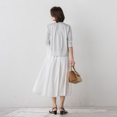ＬＵＣＩＮＤＡ５分袖カーディガン≪手洗い可能≫