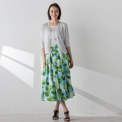 ＬＵＣＩＮＤＡ５分袖カーディガン≪手洗い可能≫