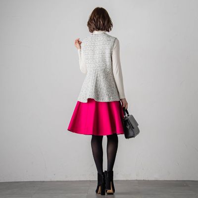 ニットファンシーツイードジレ≪手洗い可能≫ | Viaggio Blu (Women