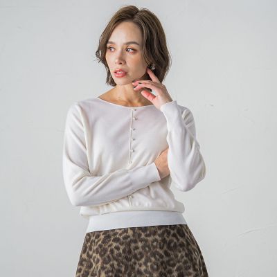 前後２ｗａｙパールニット≪手洗い可能≫