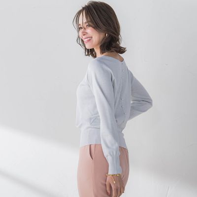 前後２ｗａｙパールニット≪手洗い可能≫