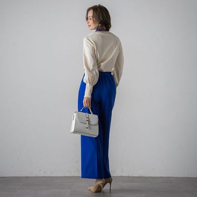 リボン柄スカーフ付きニット≪手洗い可能≫ | Viaggio Blu
