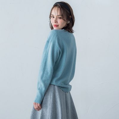 ラメＶネックプルオーバー≪手洗い可能≫