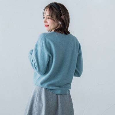 ラメＶネックプルオーバー≪手洗い可能≫