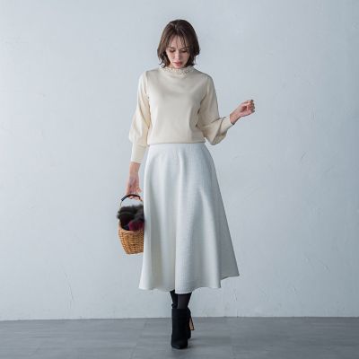 ビジューネックプルオーバー≪手洗い可能≫