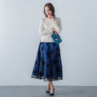 ワイドリブ袖ビジュープルオーバー≪手洗い可能≫