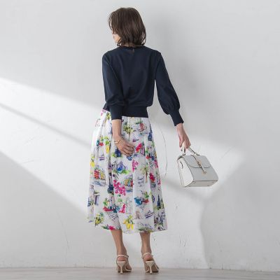 レース切替ニット≪手洗い可能≫