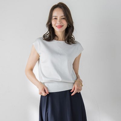 【新色追加】ルシンダ前後２ｗａｙパールニット≪手洗い可能≫