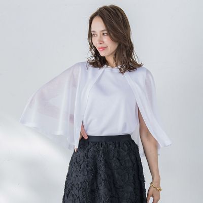 ケープアンサンブルニット≪手洗い可能≫