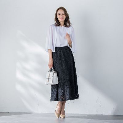 ケープアンサンブルニット≪手洗い可能≫