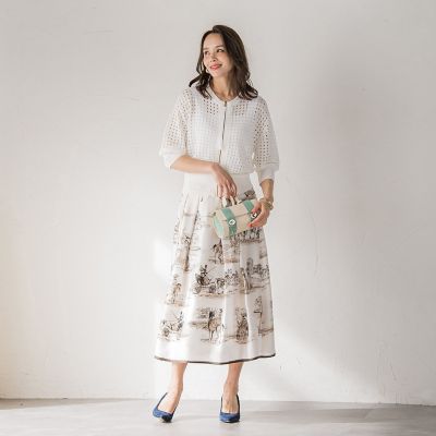 メッシュニットカーディガン≪手洗い可能≫