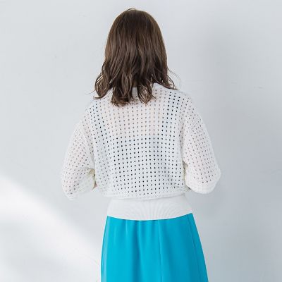 メッシュニットカーディガン≪手洗い可能≫
