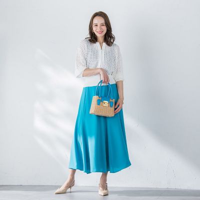 メッシュニットカーディガン≪手洗い可能≫