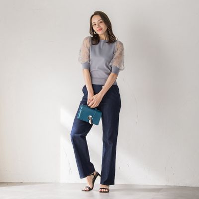 フェザーフラワーニット≪手洗い可能≫ | Viaggio Blu (Women