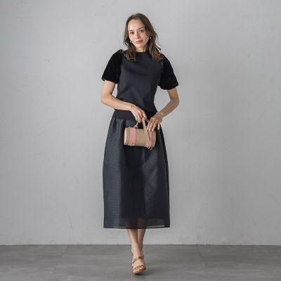 ファースリーブハイネックニット≪手洗い可能≫ | Viaggio Blu (Women