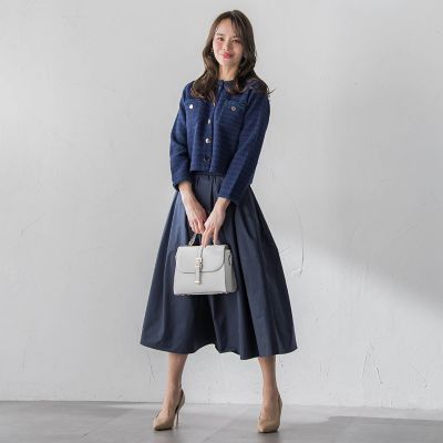 ツイードニットカーディガン | Viaggio Blu (Women)/ビアッジョブルー