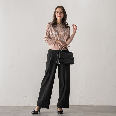 新色追加】ボタニカルモチーフ刺繍カーディガン | Viaggio Blu (Women