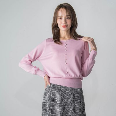 ＜Viaggio Blu (Women)＞【新色追加】ＢＲＩＳＢＡＮＥ前後２ＷＡＹパールニット