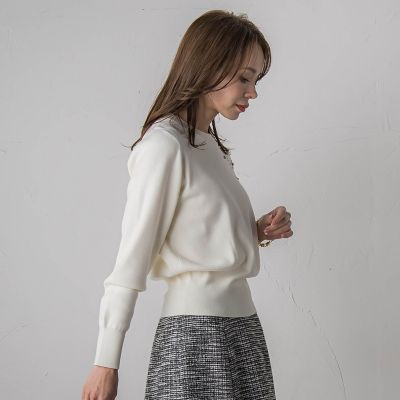 アシメパールビジューニット | Viaggio Blu (Women)/ビアッジョブルー