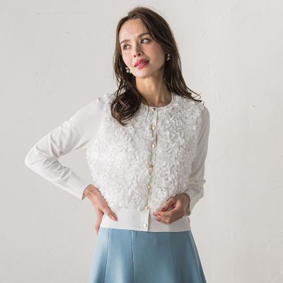 フラワーチュールドッキングカーディガン | Viaggio Blu (Women