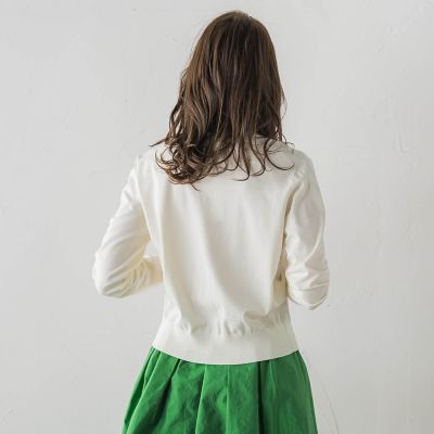 nesessaire  スズラン刺繍カーディガン スズラン刺繍ニットカーディガン | Viaggio Blu (Women)/ビアッジョ
