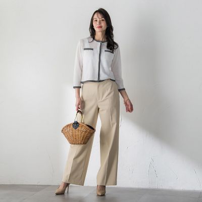 メッシュスパンコールニットカーディガン | Viaggio Blu (Women
