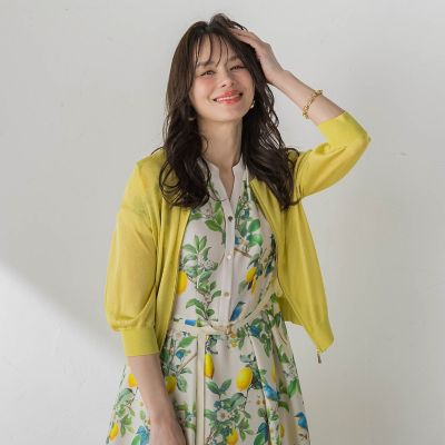 VIAGGIO BLU - ビアッジョブルー Viaggio Blu ブルゾン ジップニットブルゾン | Viaggio Blu (Women)/ビアッジョブルー | 三越