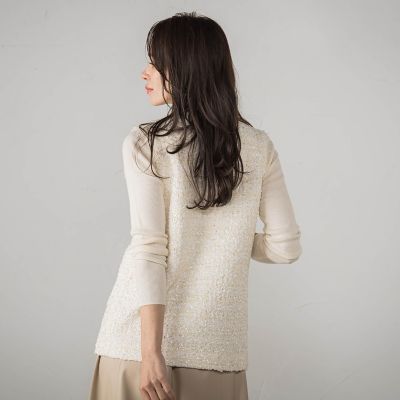 ツイードニットジレ | Viaggio Blu (Women)/ビアッジョブルー | 三越