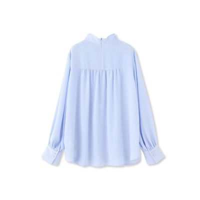 ピンタックボウタイブラウス≪洗濯機で洗える≫