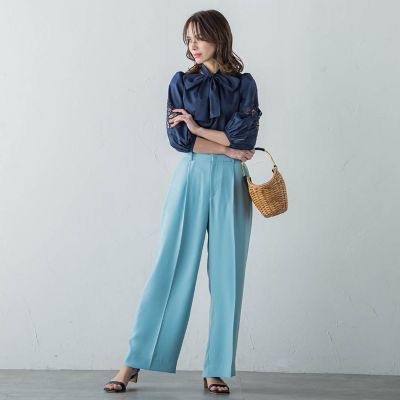 ７分袖レースブラウス≪手洗い可能≫