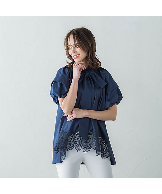 WEB別注】レースブラウス≪手洗い可能≫ | Viaggio Blu WEB別注】レースブラウス≪手洗い可能≫ | Viaggio Blu