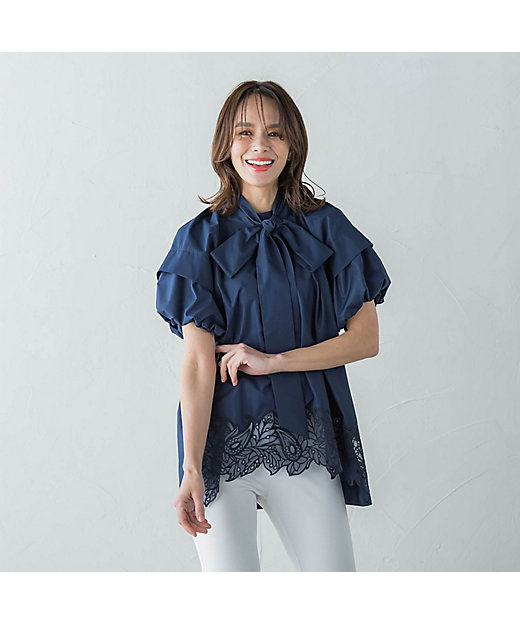 WEB別注】レースブラウス≪手洗い可能≫ | Viaggio Blu WEB別注】レースブラウス≪手洗い可能≫ | Viaggio Blu