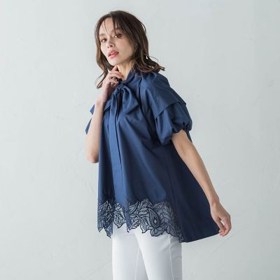 【ＷＥＢ別注】レースブラウス≪手洗い可能≫
