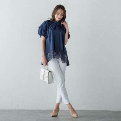 【ＷＥＢ別注】レースブラウス≪手洗い可能≫