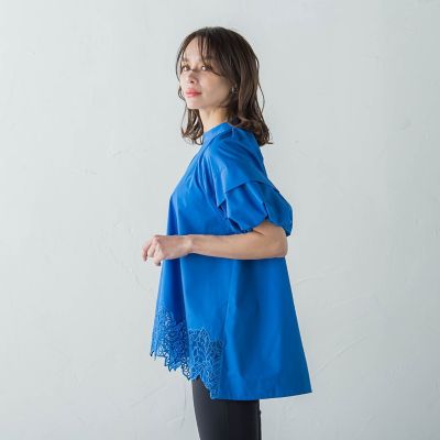 【ＷＥＢ別注】レースブラウス≪手洗い可能≫