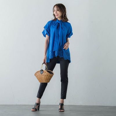 【ＷＥＢ別注】レースブラウス≪手洗い可能≫