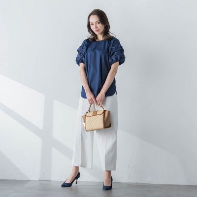 ＴＣブロードフリンジ刺繍ブラウス≪手洗い可能≫