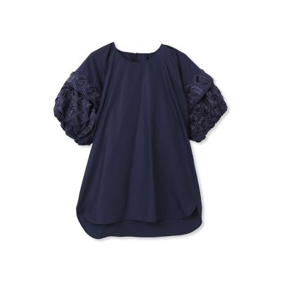 ＴＣブロードフリンジ刺繍ブラウス≪手洗い可能≫