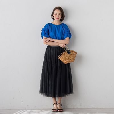 ＴＣブロードフリンジ刺繍ブラウス≪手洗い可能≫