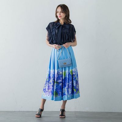シフォンラッフルブラウス≪洗濯機で洗える≫ | Viaggio Blu