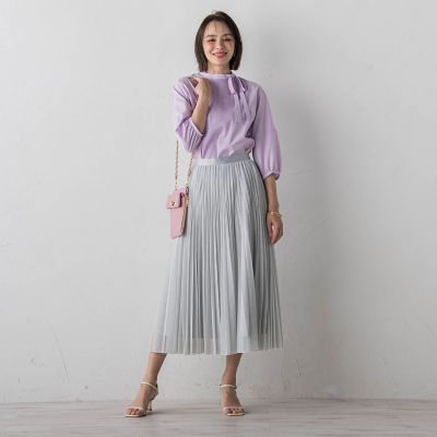 【ＷＥＢ別注】ピンタックブラウス≪洗濯機で洗える≫