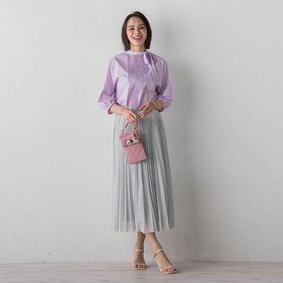 【ＷＥＢ別注】ピンタックブラウス≪洗濯機で洗える≫