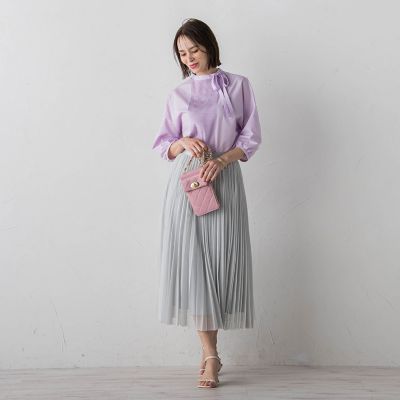 【ＷＥＢ別注】ピンタックブラウス≪洗濯機で洗える≫