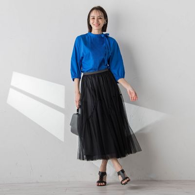 【ＷＥＢ別注】ピンタックブラウス≪洗濯機で洗える≫