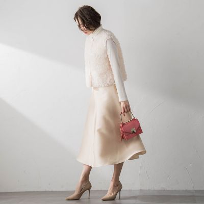 チュールフリルブラウス≪セットアップ対応／洗濯機で洗える≫