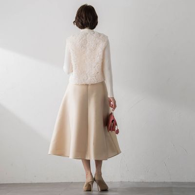 チュールフリルブラウス≪セットアップ対応／洗濯機で洗える≫