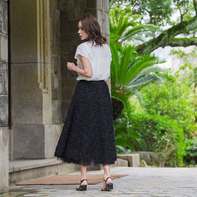 シフォンティアードブラウス≪洗濯機で洗える≫